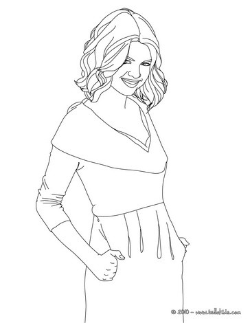 364x470 Selena Gomez Coloring Pages
