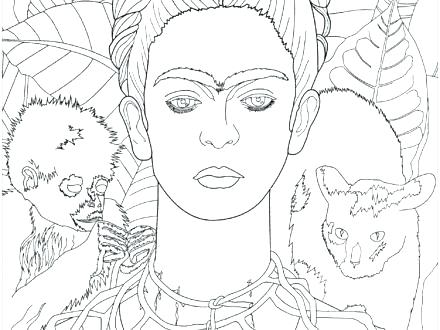 440x330 Self Portrait Coloring Page Van Coloring Pages Free Printable