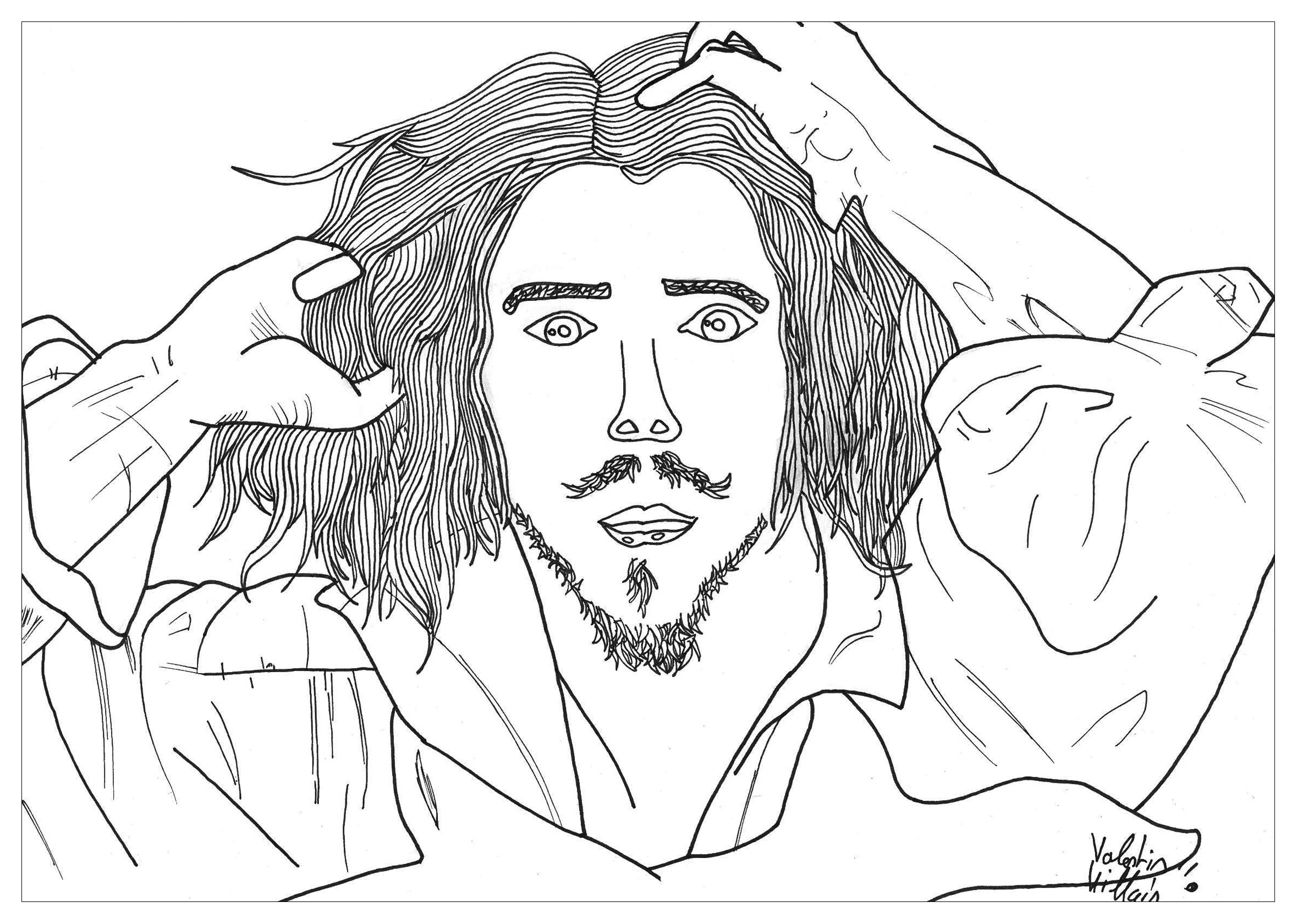 2358x1680 Self Portrait By Valentin