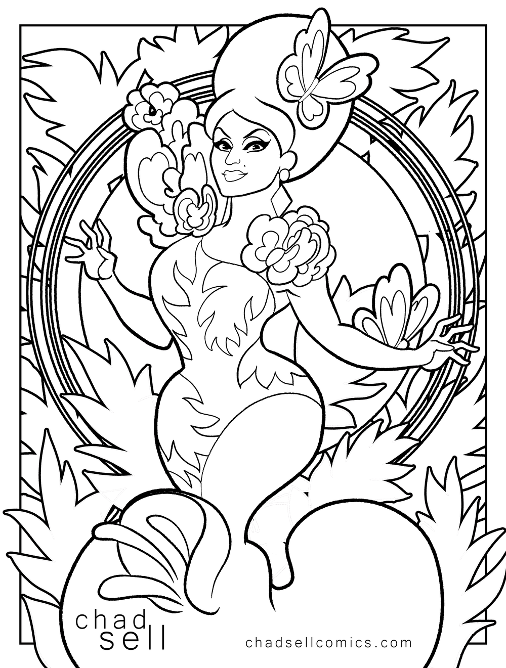 1000x1321 Coloring Book Pages Chad Sell