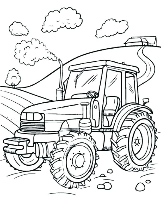 618x800 Tractor Coloring Pages Tractor Coloring Pages Free Printable