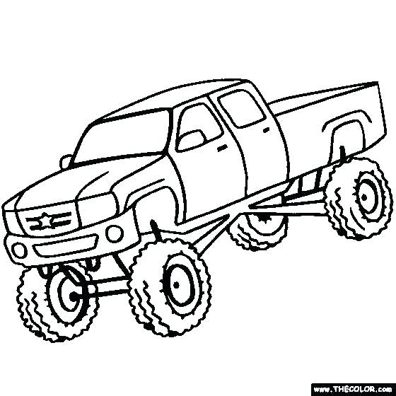 560x560 Printable Semi Truck Coloring Pages Free Download