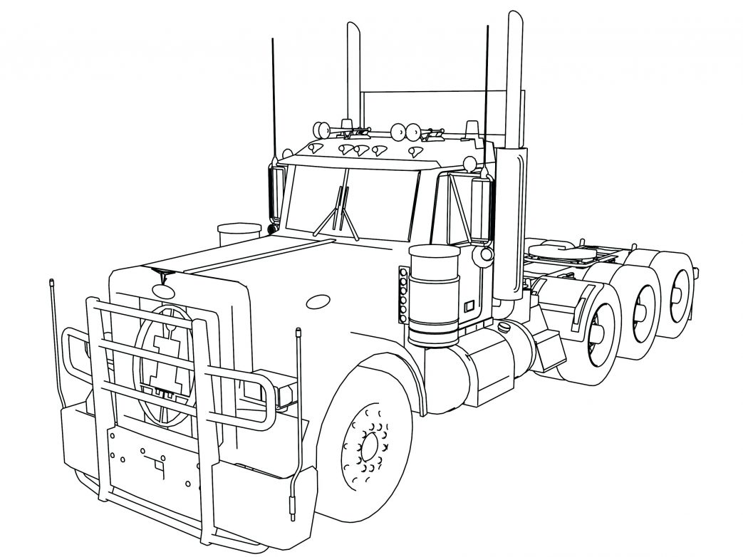 Semi Truck Coloring Pages