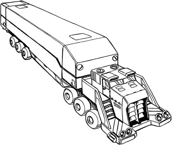 600x505 Awesome Picture Of Semi Truck Coloring Page