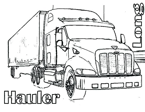 600x464 Big Rig Coloring Pages Truck Coloring Pages Big Rig Truck Coloring