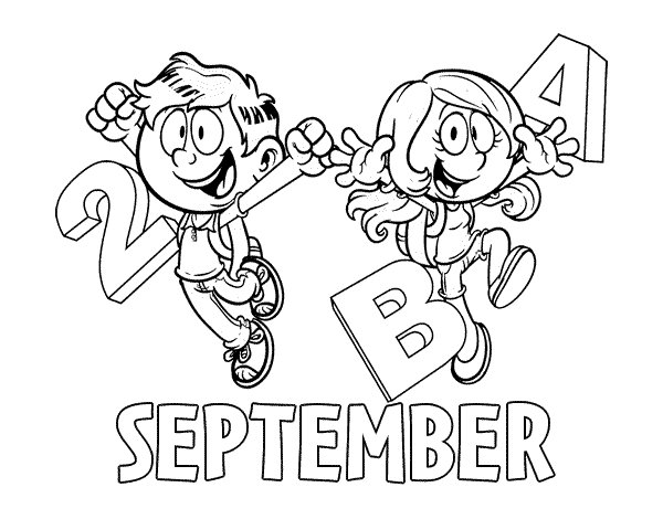 600x470 September Coloring Pages