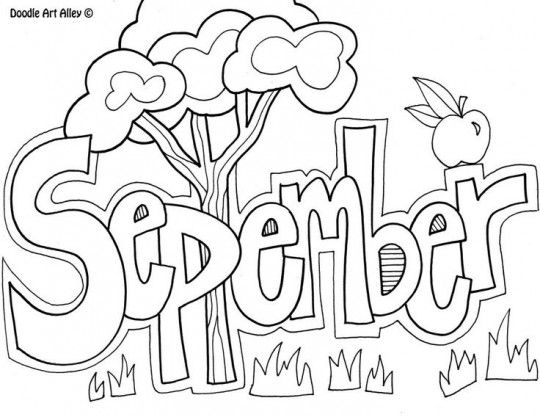540x417 Month Free Coloring Pages For Kids Time Amp Season Crafts Pre