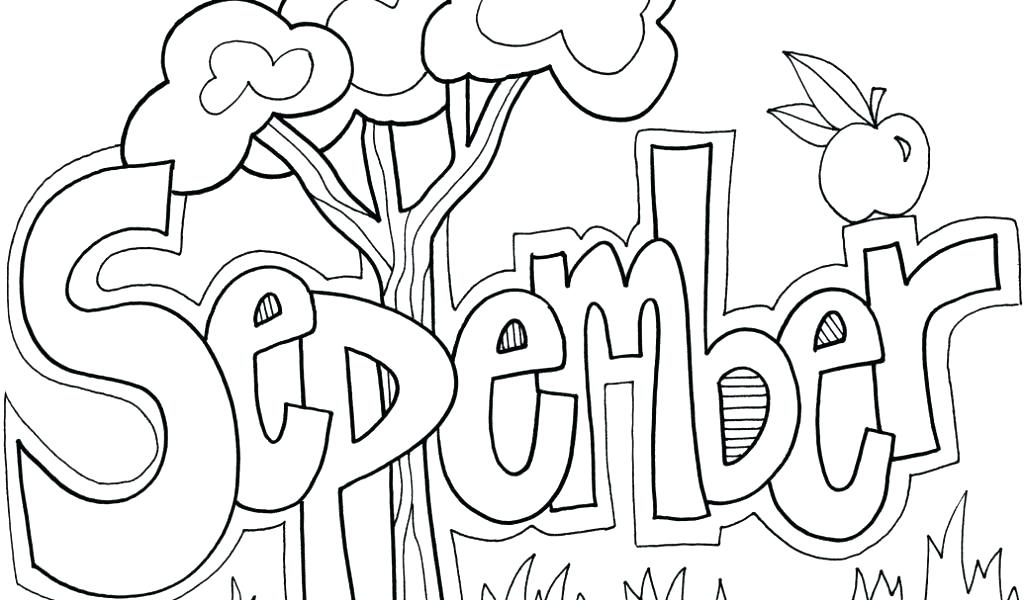 1024x600 September Coloring Pages 76 And Coloring Pages Packed With Months