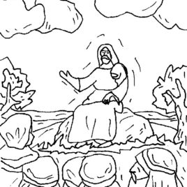 268x268 Coloring Pages Of Jesus Sermon On The Mount Archives