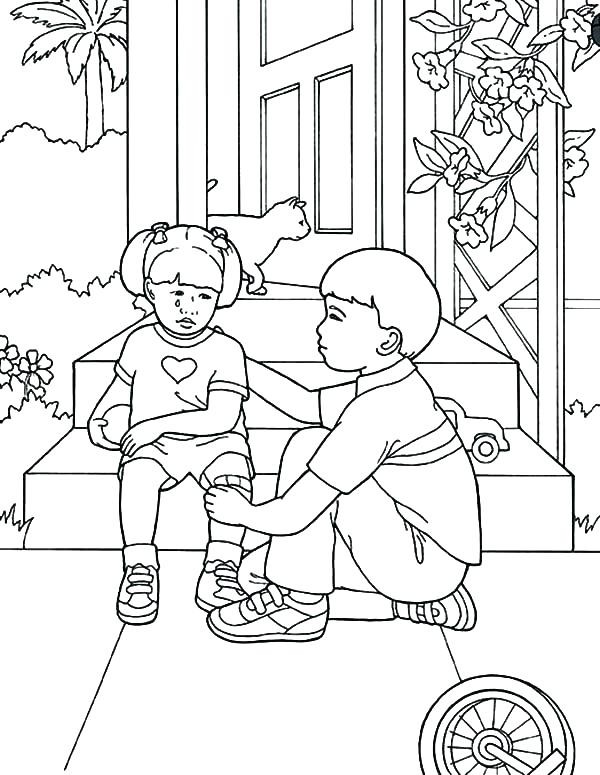 600x775 Coloring Pages Of Helping Others Unique Free People Helping Others