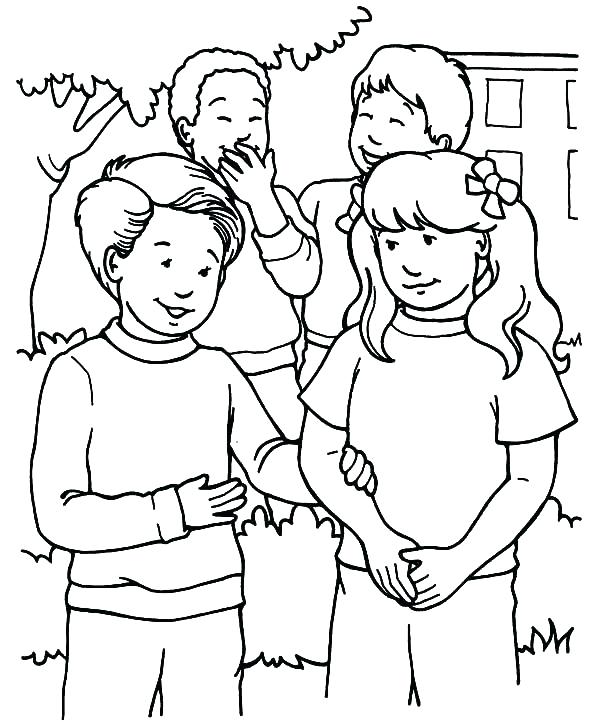 600x722 Helping Others Coloring Helping Others Coloring Page Helping Each