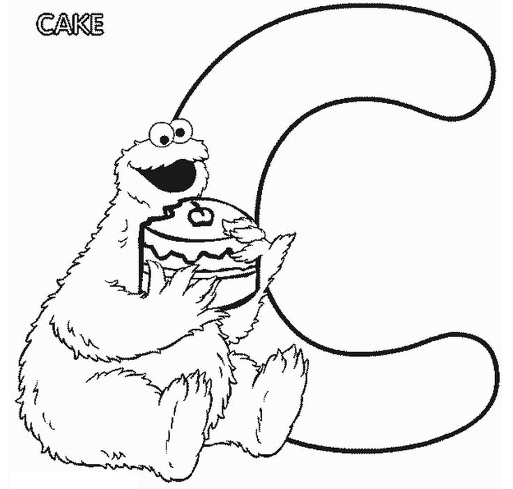 Sesame Street Alphabet Coloring Pages