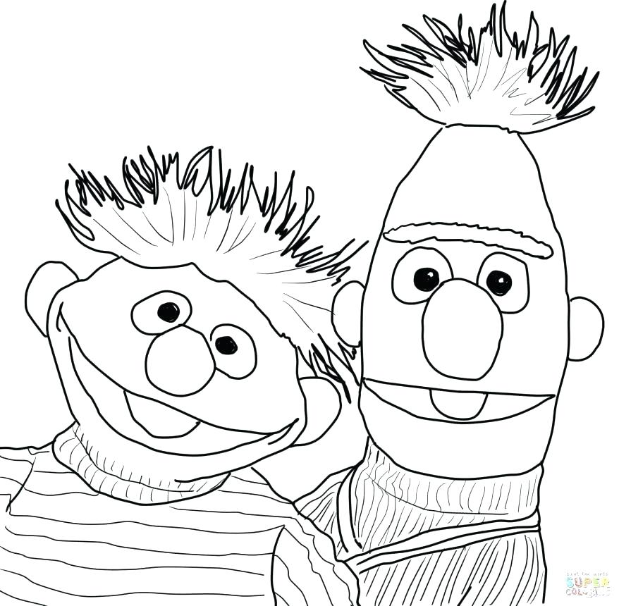 878x860 Sesame Street Birthday Coloring Pages Picture Of Sesame Street