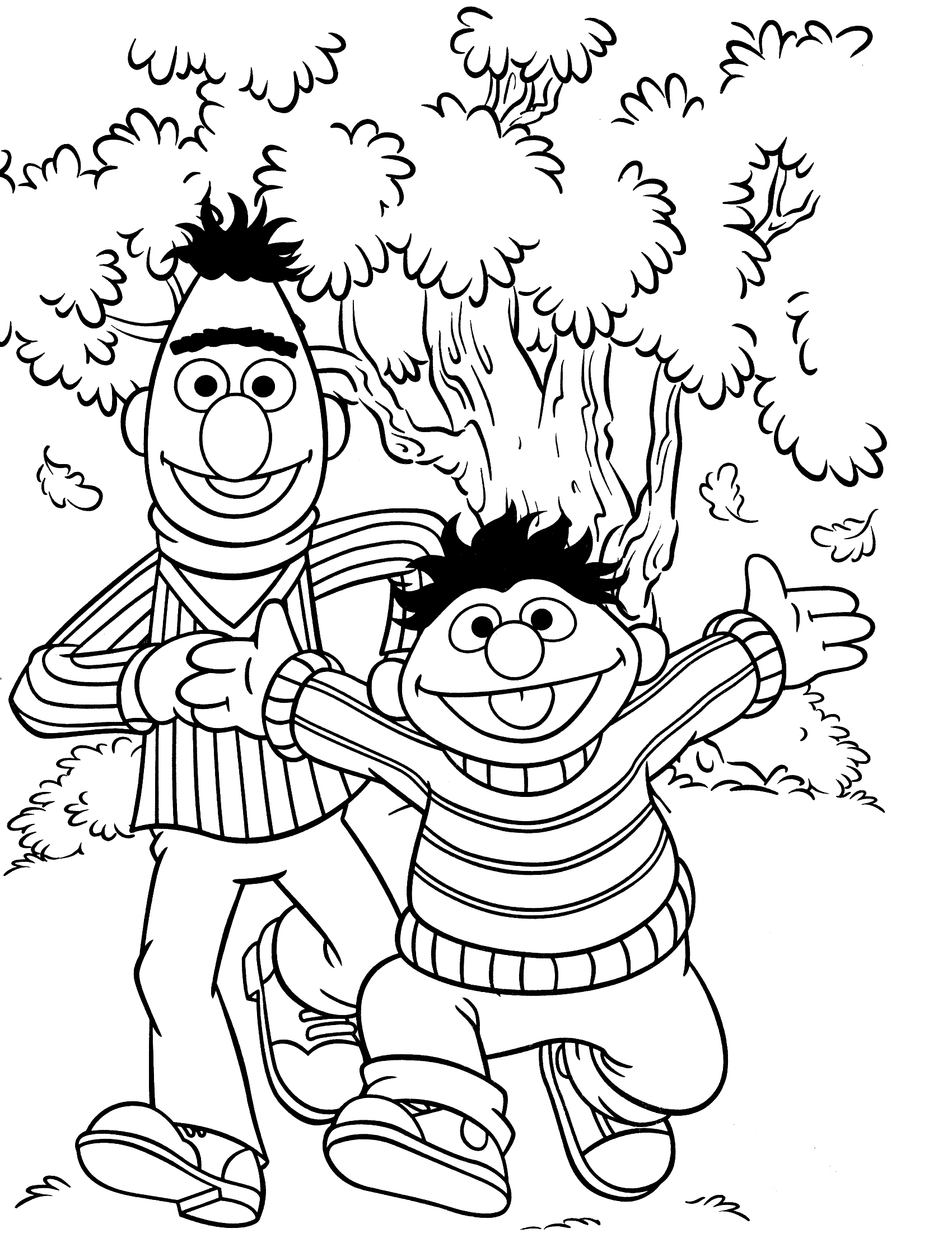 1700x2200 Sesame Street Coloring Pages