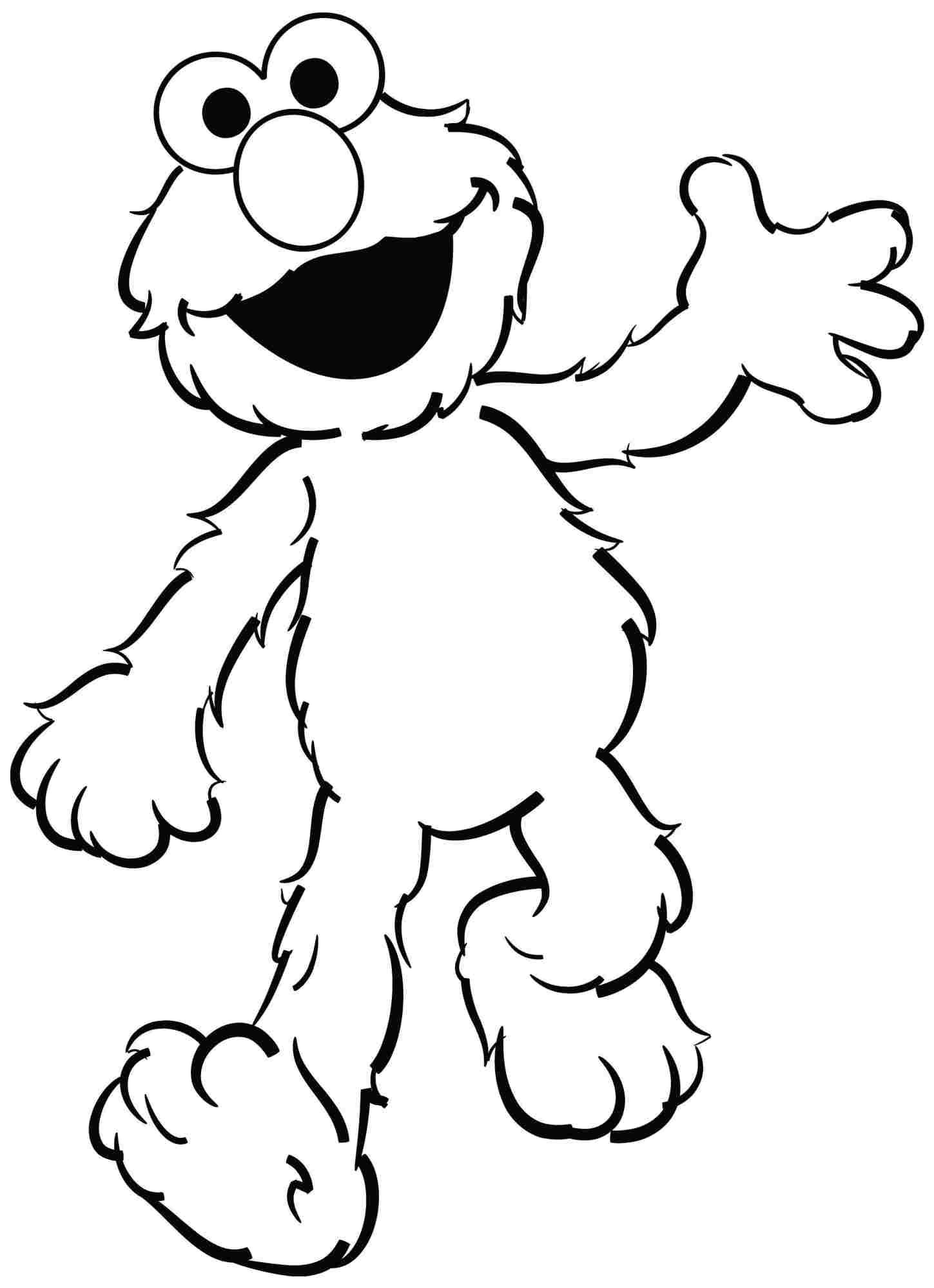 Sesame Street Coloring Pages Elmo