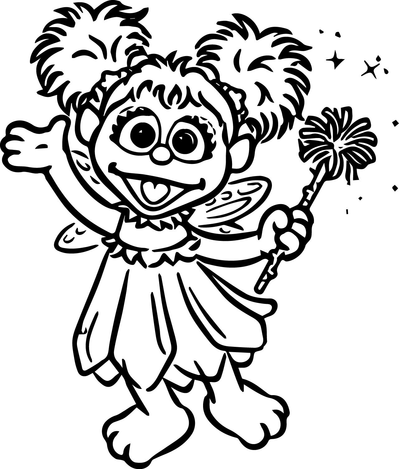 1281x1505 Tattly Sesame Street Characters Ab Cadab Grande Coloring Page Abby