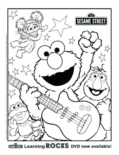 Sesame Street Coloring Pages Free
