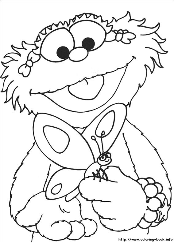 567x794 Sesame Street Zoe Coloring Pages