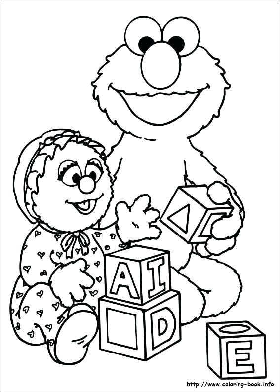 567x794 Free Sesame Street Coloring Pages