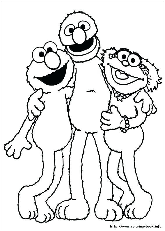 567x794 Coloring Pages Sesame Street Printable Free Printable Sesame