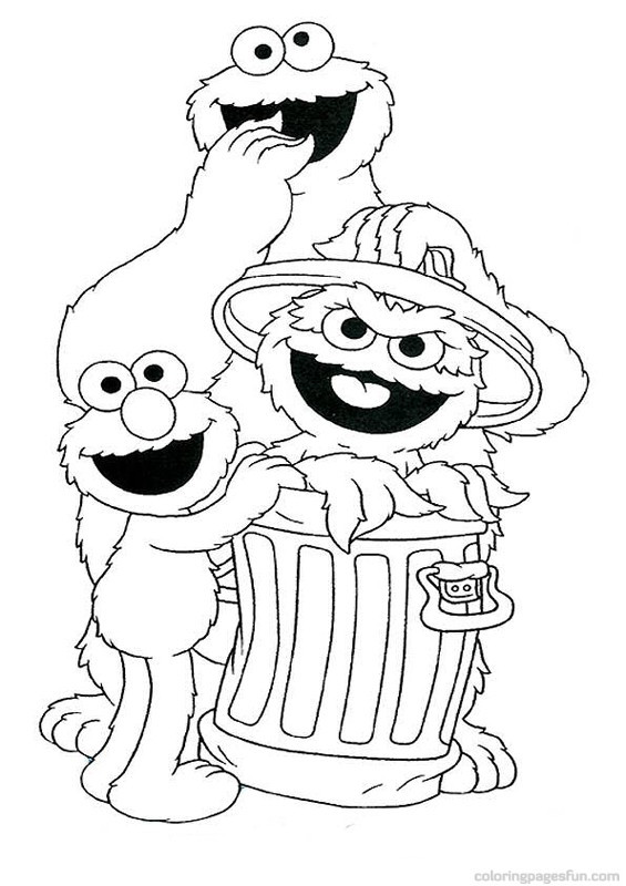 565x800 Sesame Street Halloween Coloring Pages Unique Sesame Street