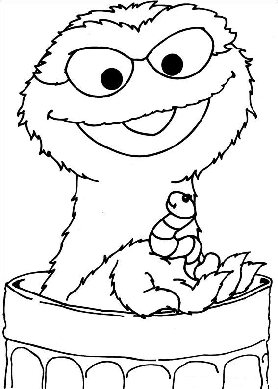 567x794 Sesame Street Coloring Pages