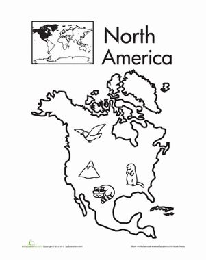301x380 Color The Continents Europe Worksheets, Geography And Montessori
