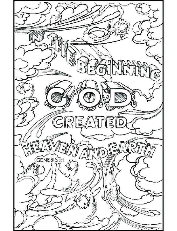 615x801 Sky Days Of Creation Coloring Pages Free 6 7 Seven Days Creation