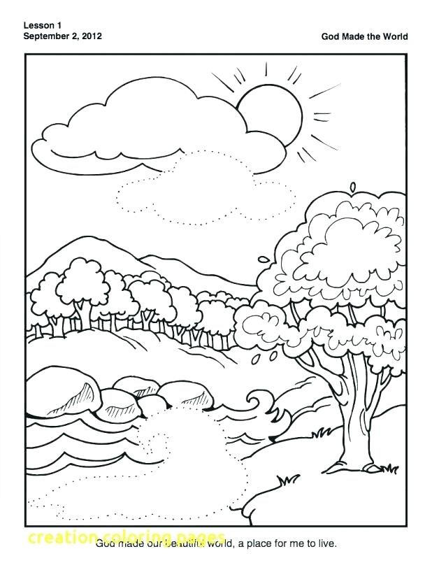 618x825 Creation Pictures To Color Creation Coloring Pages Best Creation