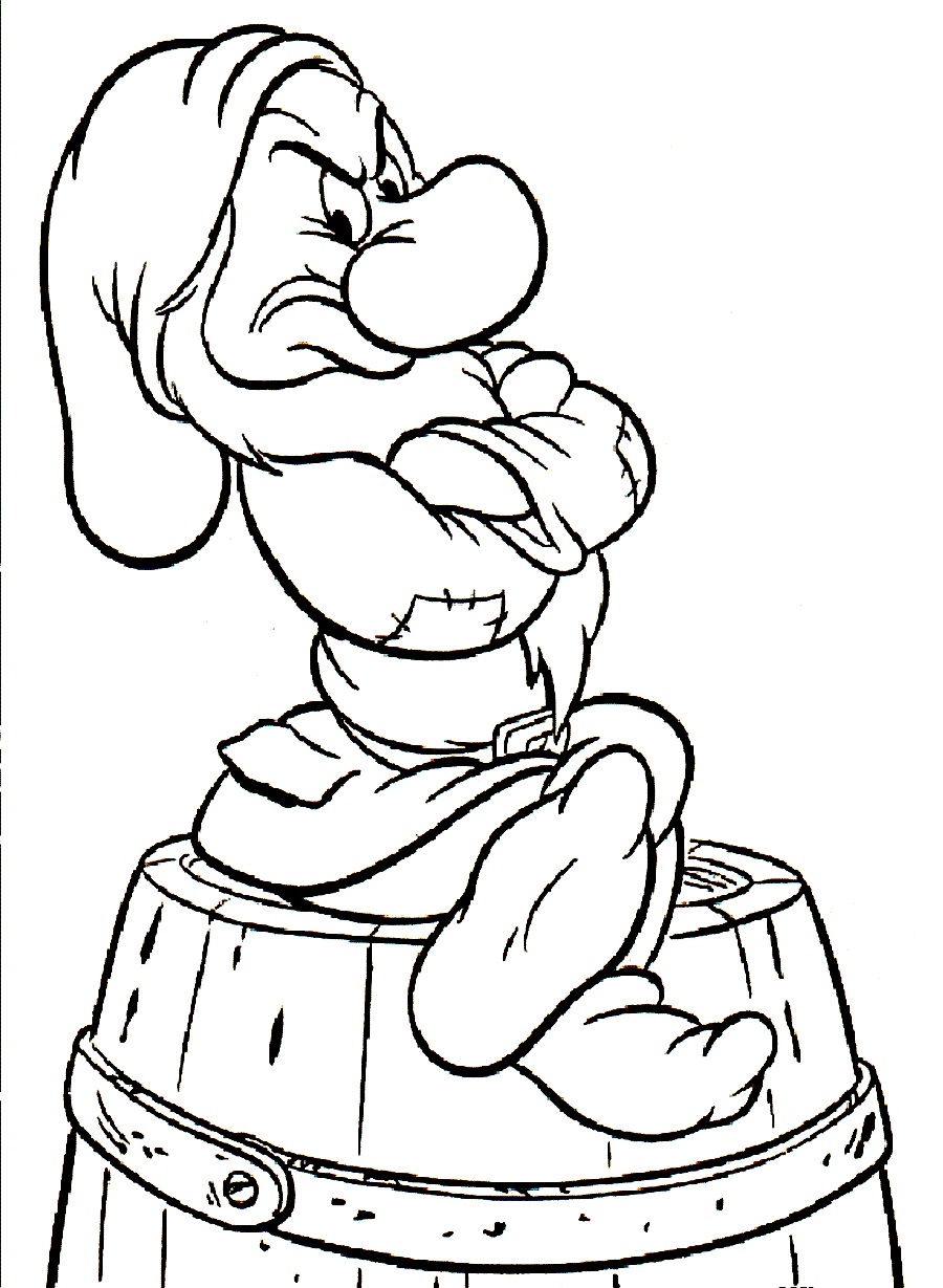 Seven Dwarfs Coloring Pages