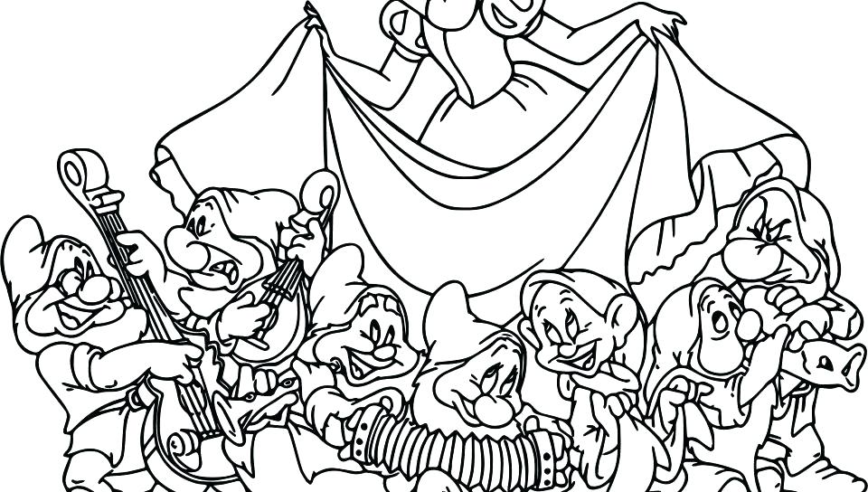 960x544 Coloring Pages Free Printable Snow White Sheets Picture Color Snow