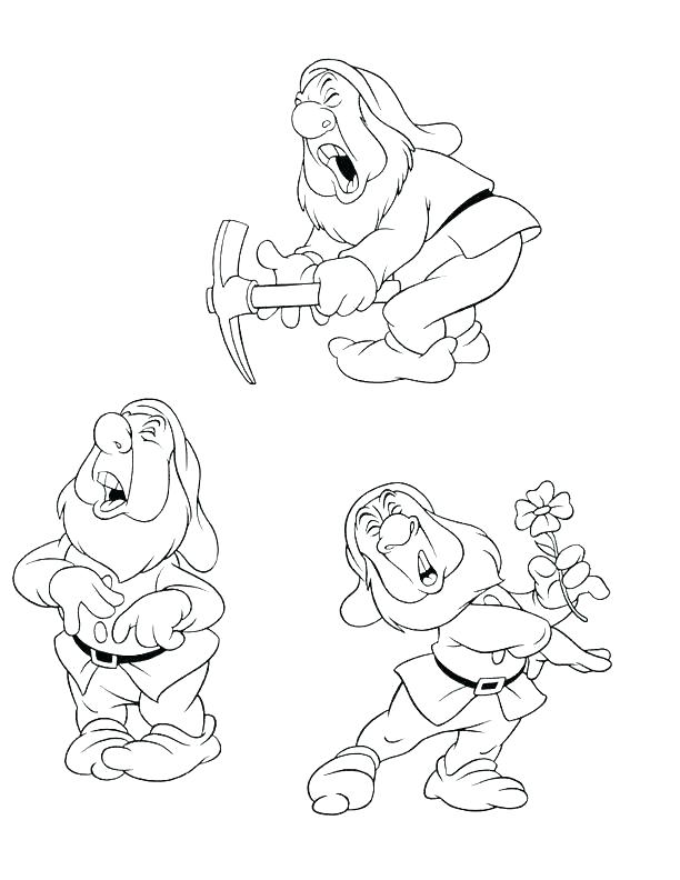 612x792 Seven Dwarfs Coloring Pages 7 Dwarfs Coloring Pages Kids Under 7