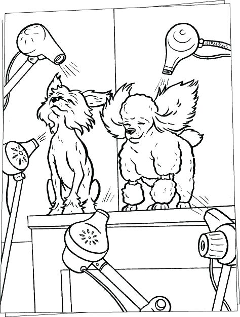 474x626 Machine Coloring Pages Hair Salon Coloring Pages Dog Salon