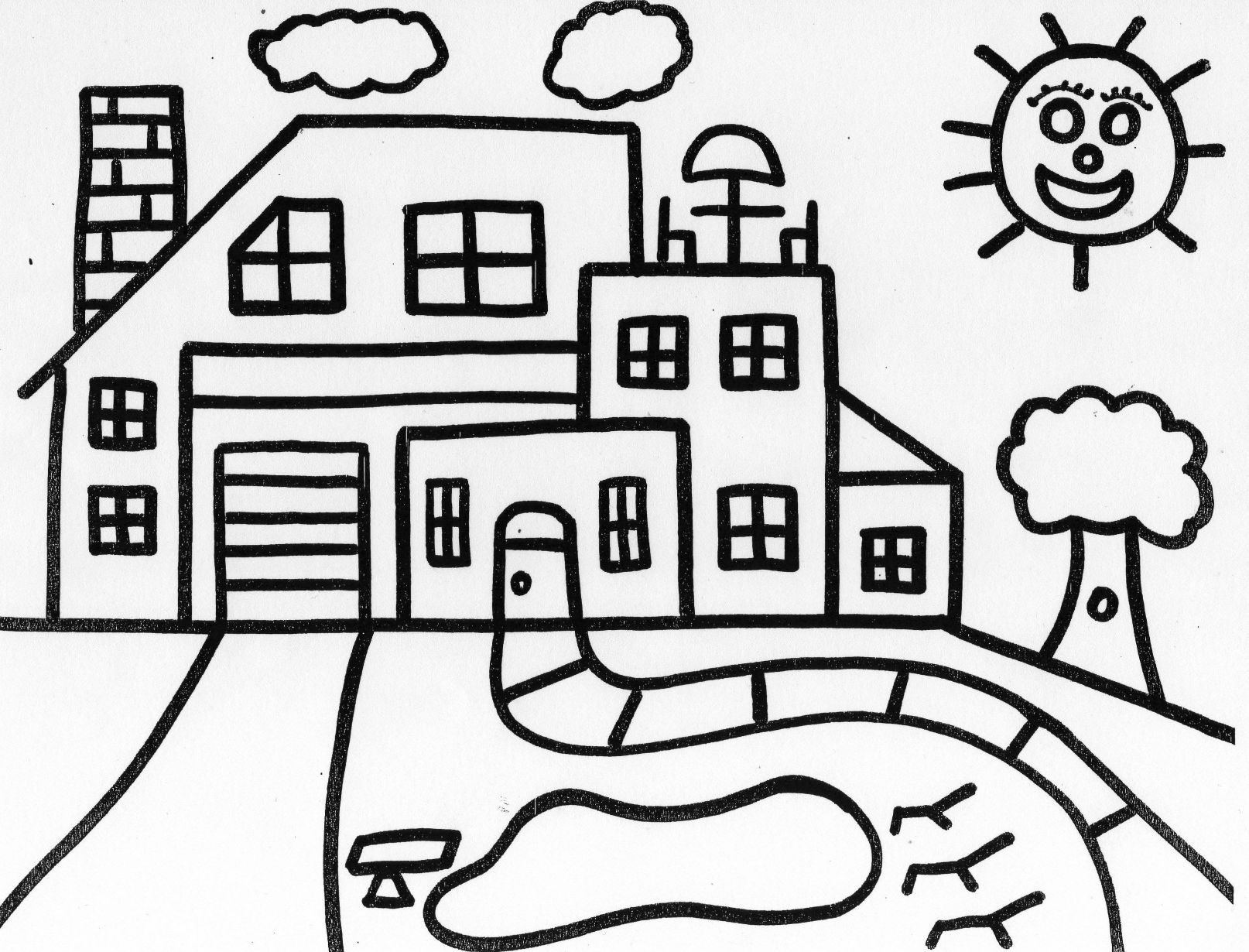 1614x1230 Awesome Coloring Of Houses Robertjhastingsnet Image Mr Stampy Cat
