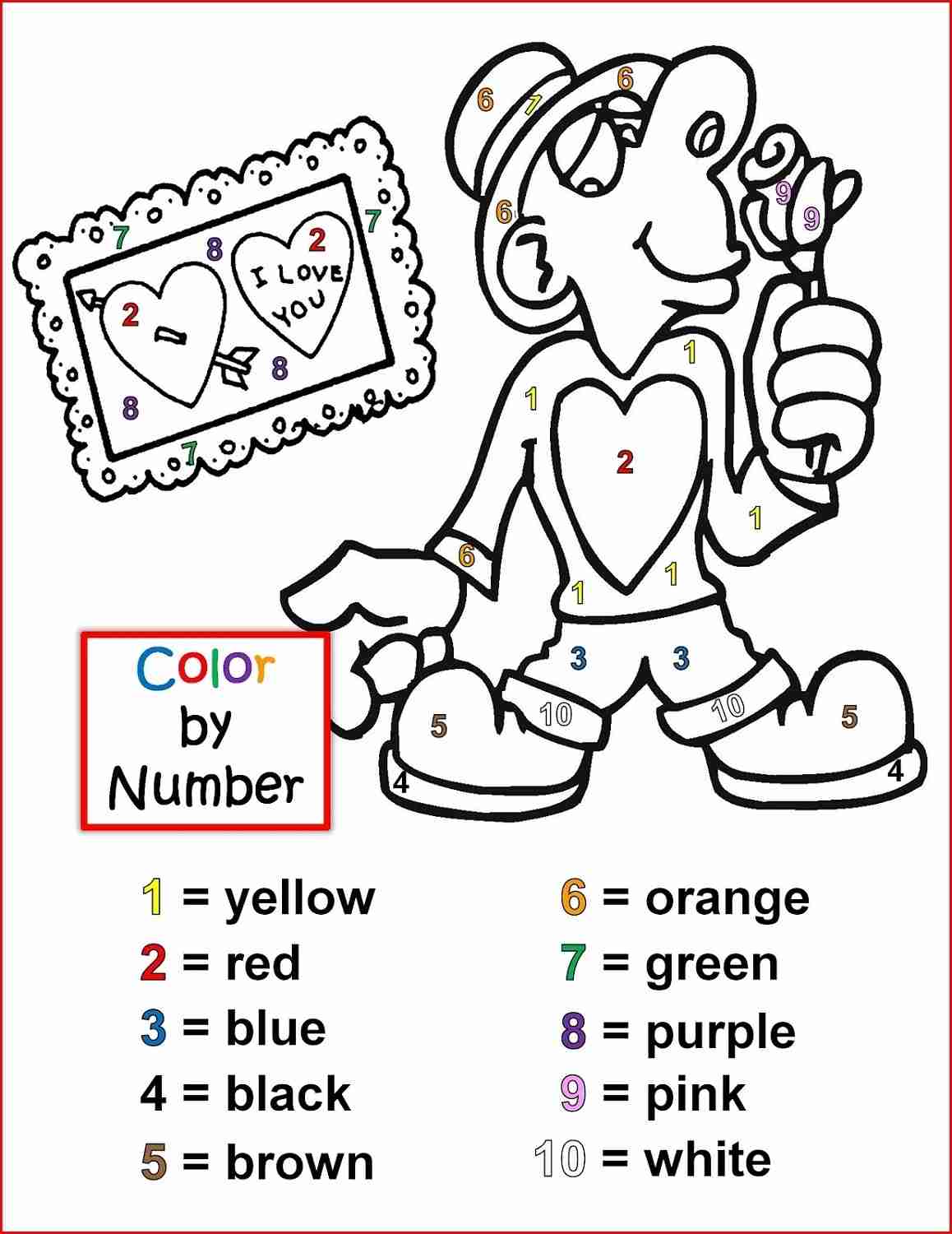 1158x1500 Color By Number Valentines The Sewing Rabbit Stunning Valentine