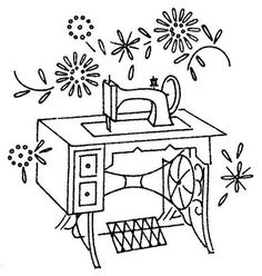 236x248 Photos Sewing Machine Coloring Page,