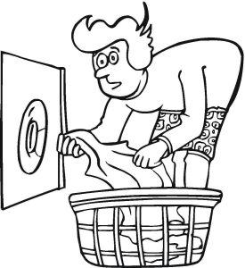 275x300 Sewing Machine Household Coloring Page
