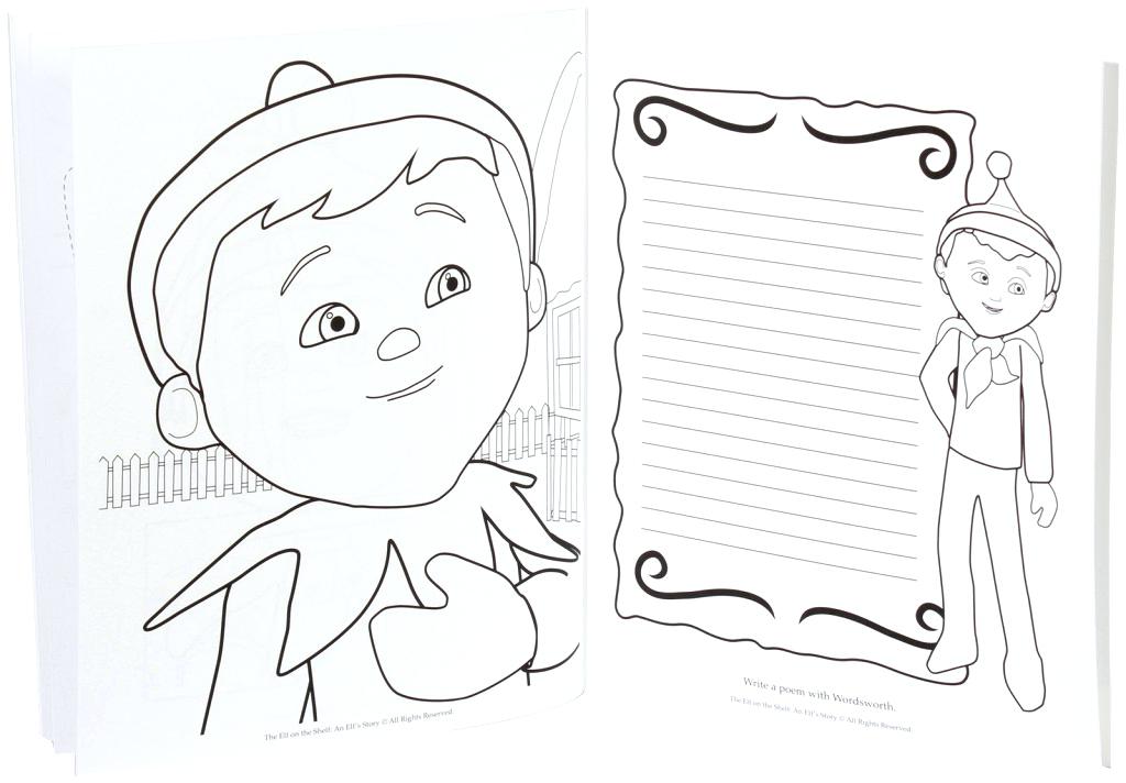 1024x712 Elf On The Shelf Coloring Pages Sh Girl To Print