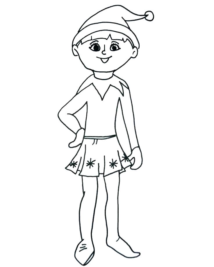 736x920 Free Elf Coloring Pages Sh Free Elf Color Pages