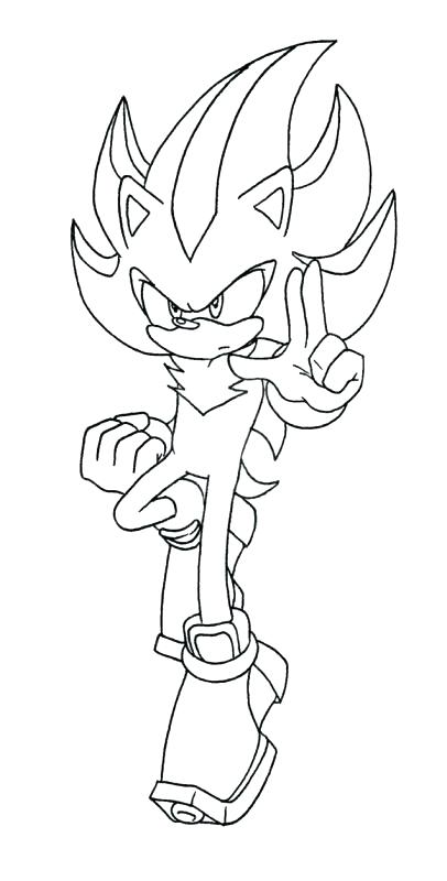 406x800 Sonic Coloring Pages Shadow Coloring Page Dark Sonic Coloring