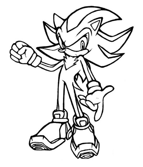 600x697 Glamorous Shadow The Hedgehog Coloring Pages 32 On For Kids