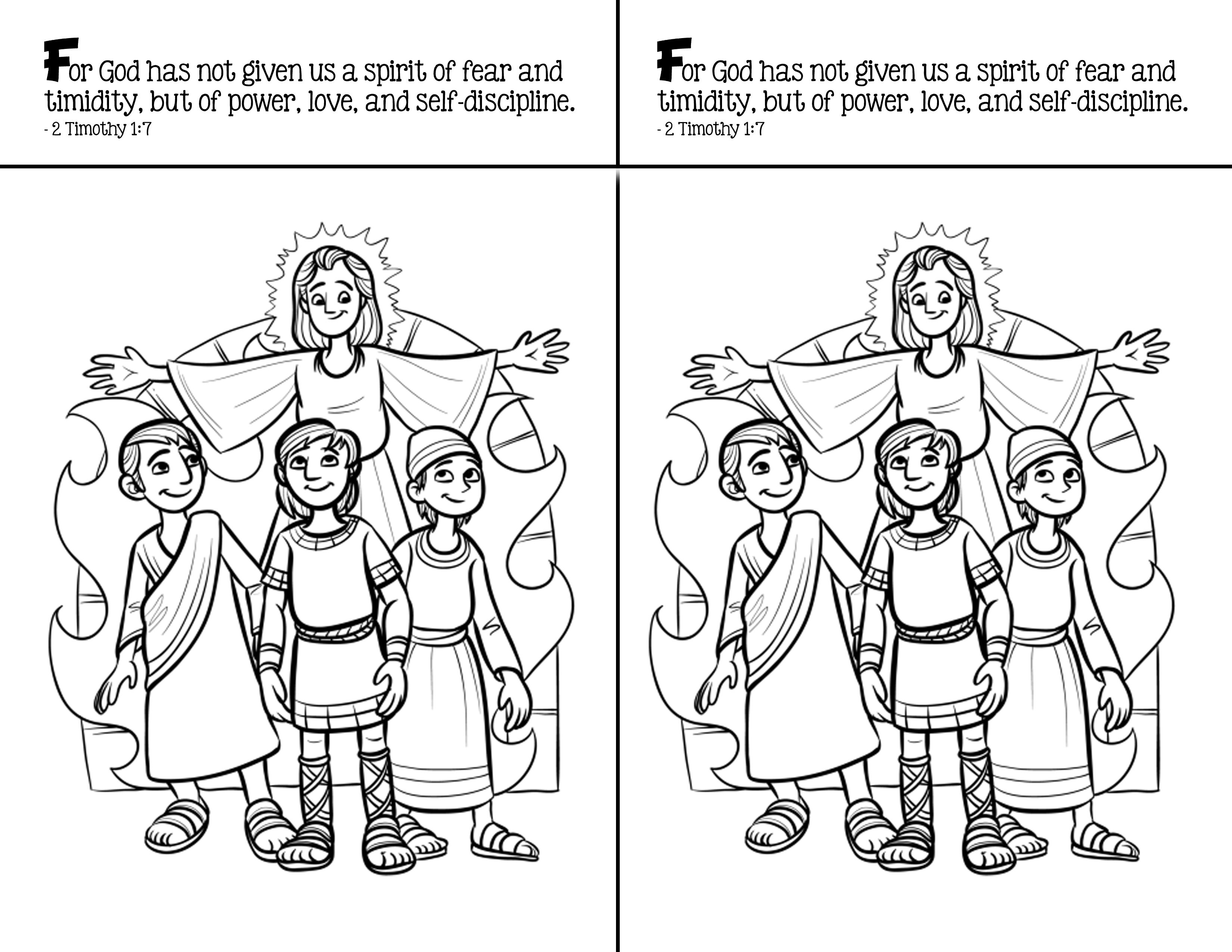 3300x2550 Proven Shadrach Meshach And Abednego Crafts Coloring Page