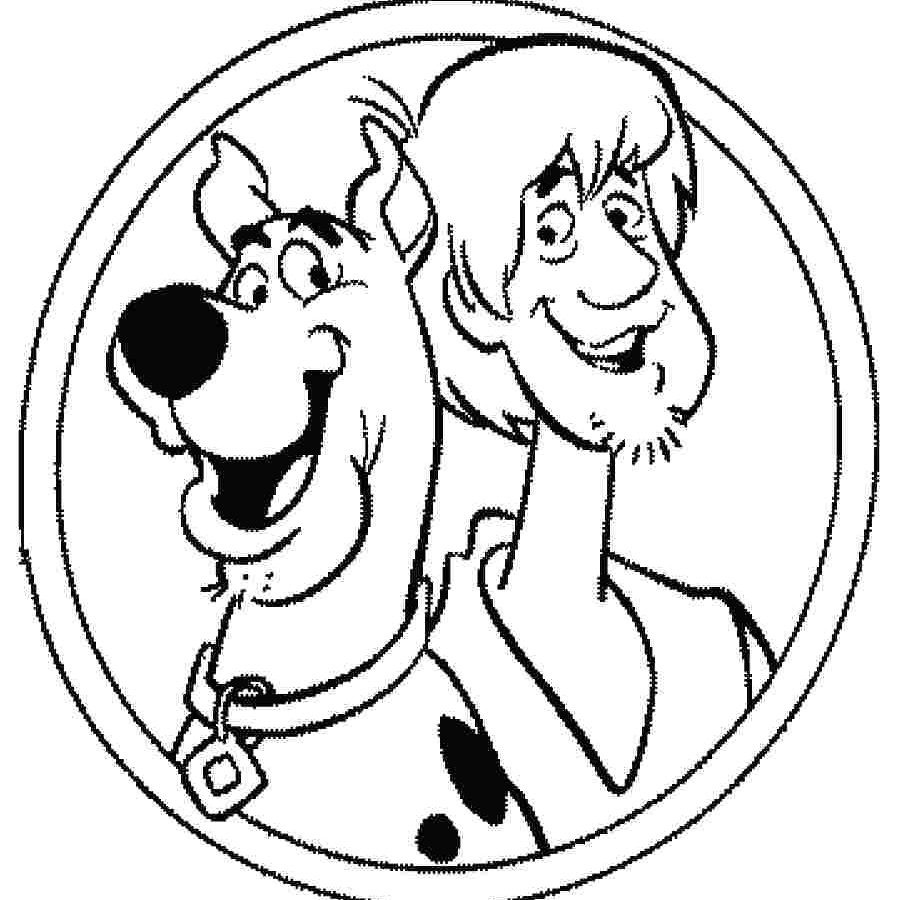897x900 Shaggy Afraid And Hugging Scooby Coloring Page Animal Pages