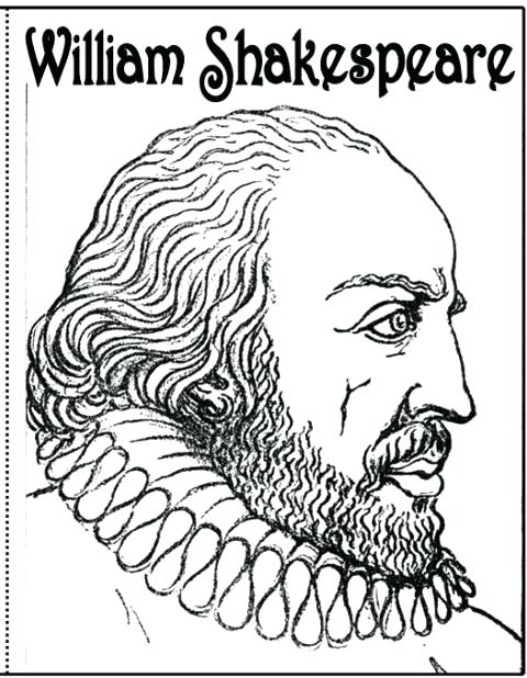 480x618 Shakespeare Coloring Pages William Shakespeare Coloring Page Adult