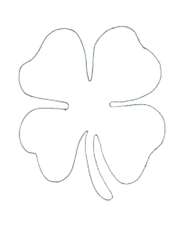 600x780 Shamrock Color Page Shamrock Color Pages Holy Trinity Shamrock