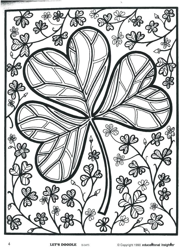 741x1024 Shamrock Coloring Page Holy Trinity Coloring Pages Holy Trinity