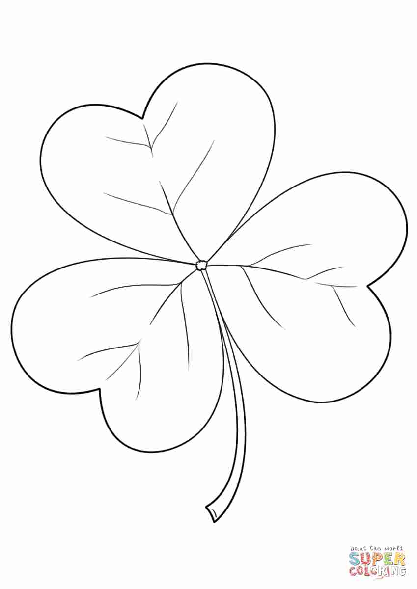 849x1200 Shamrock Coloring Pages Kids Ripping Color Page Olegratiy