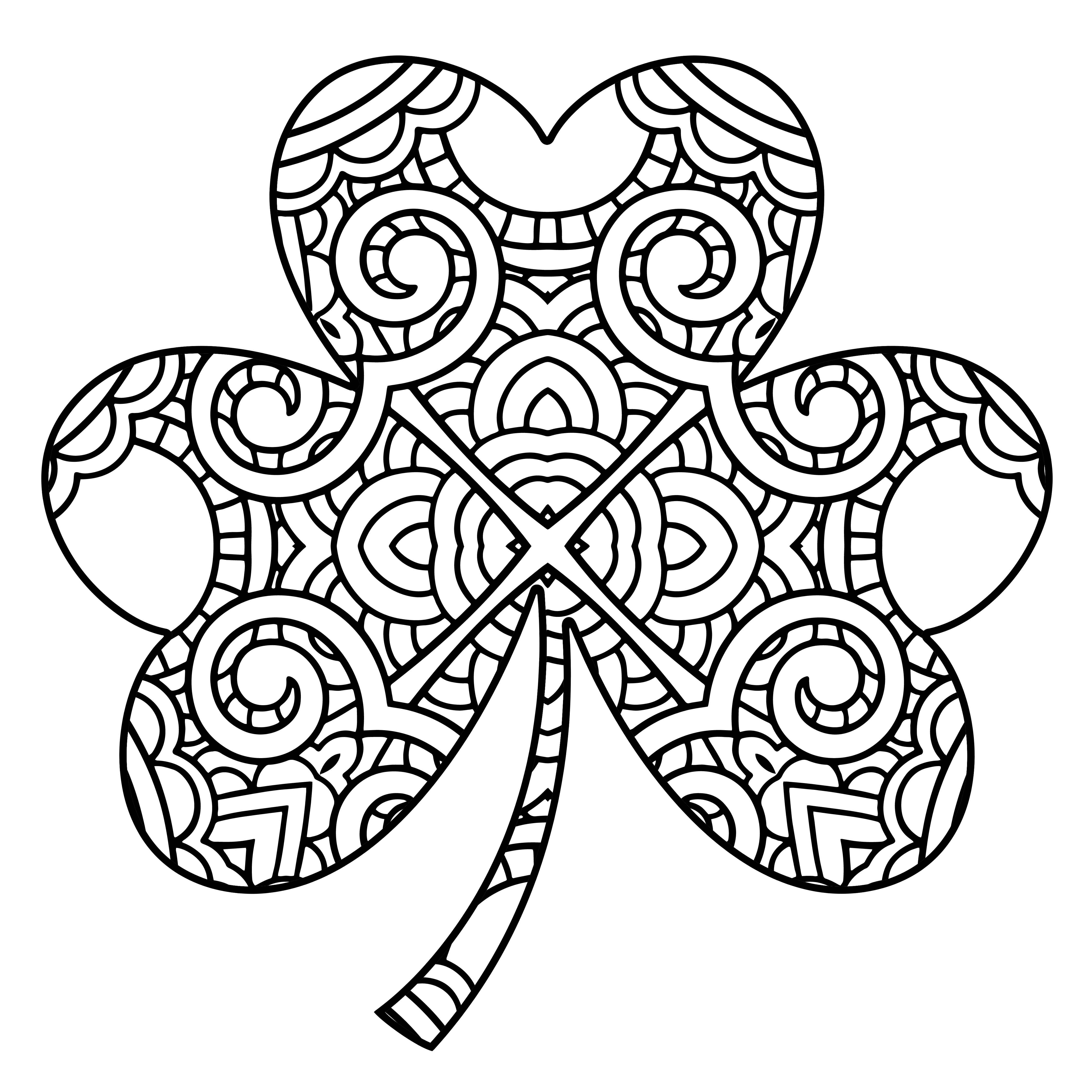 4500x4500 Shamrock Coloring Pages Coloring Pages Shamrock Coloring Page
