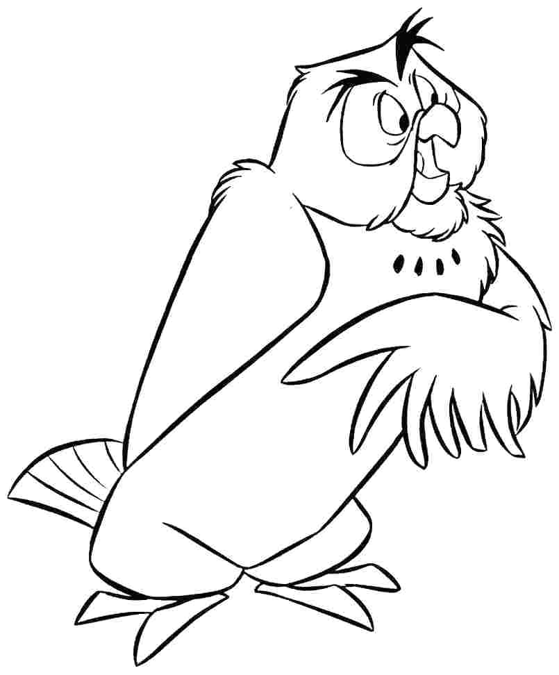 805x972 Classic The Pooh Coloring Pages Owl Pooh Colouring Pages Free
