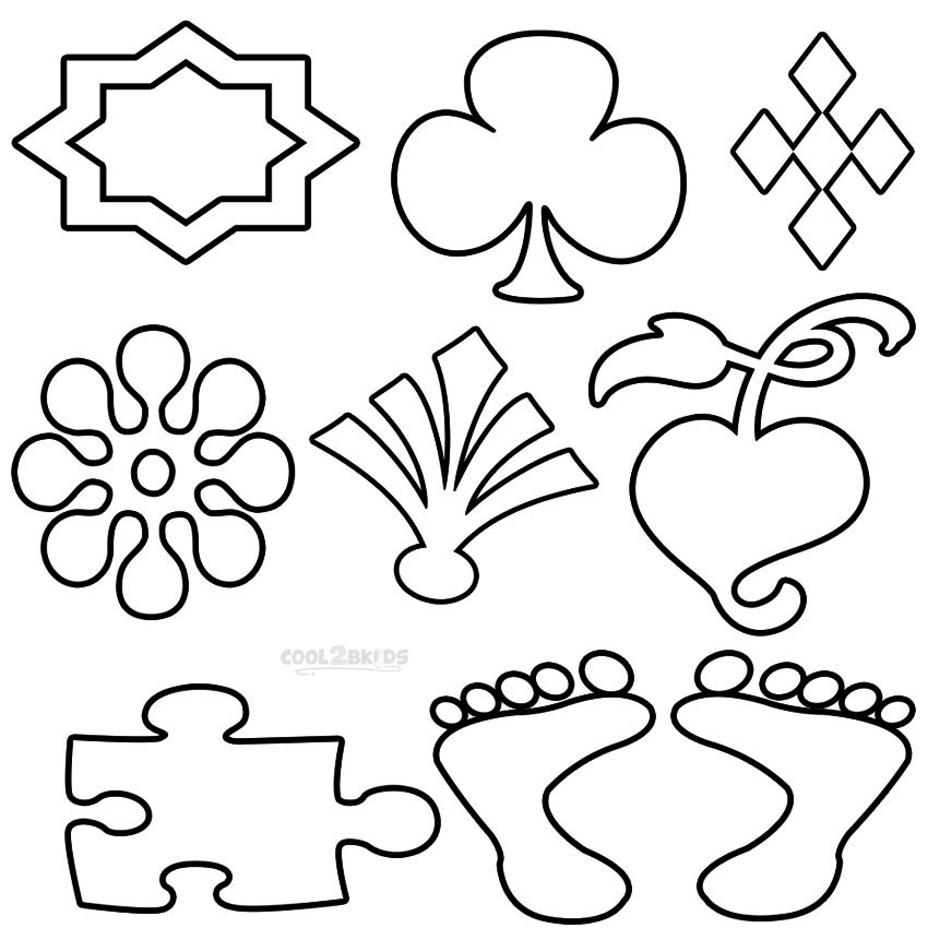 850x850 Printable Shapes Coloring Pages For Kids Cool2bkids